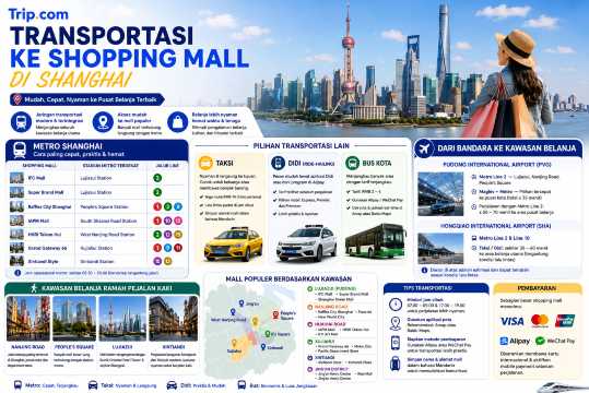 Transportasi ke Shopping Mall di Shanghai