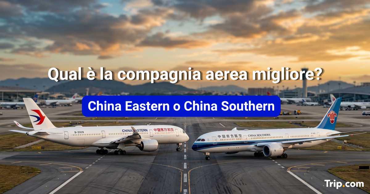 China Eastern o China Southern: confronto completo 2026.