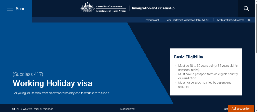 How to Apply for an Australia Working Holiday Visa Step by Step