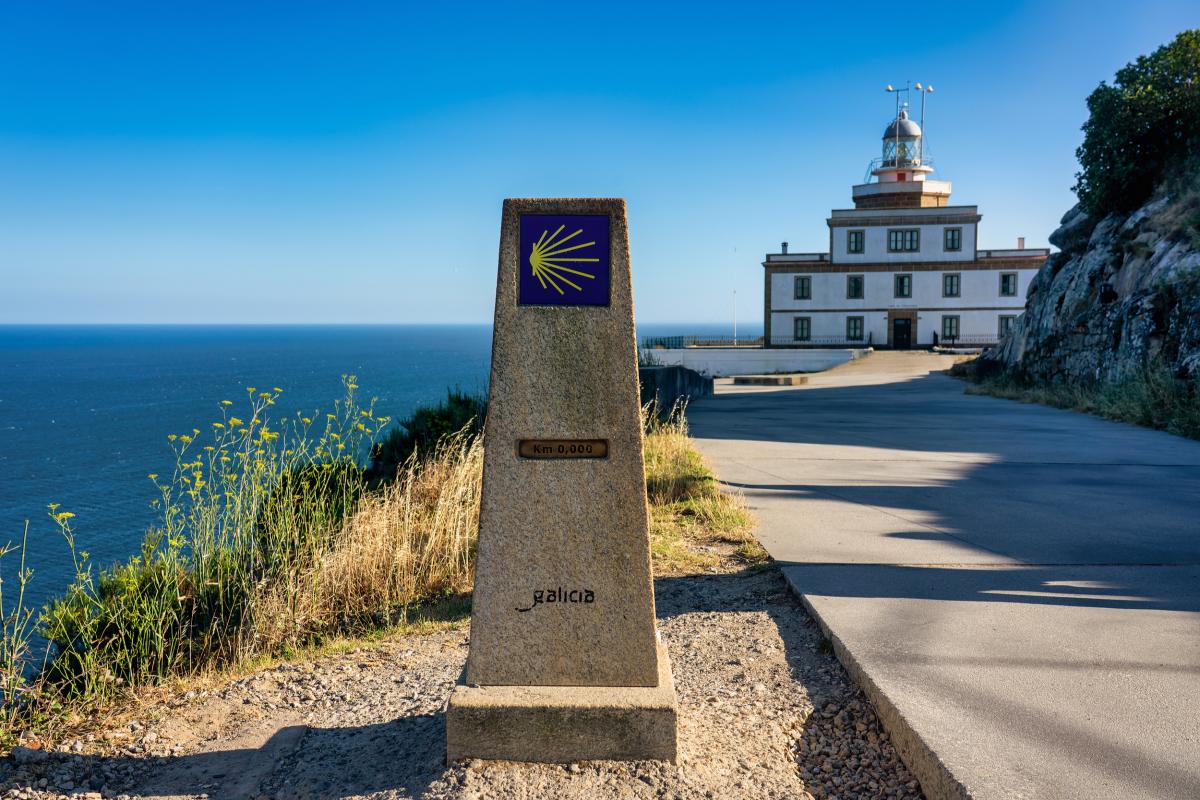 The end of the Santiago Pilgrimage Route