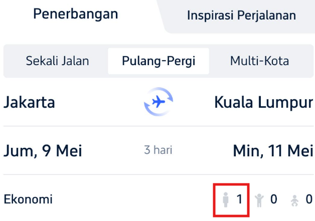 tiket pesawat dengan tarif tunggal