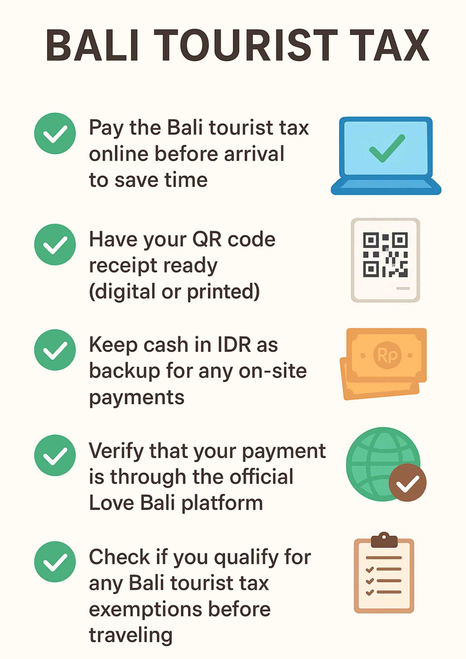 Tips for Bali Tourist Tax