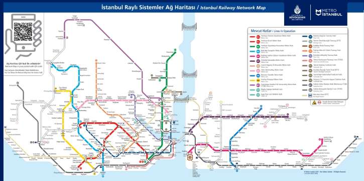 แผนที่รถไฟใต้ดินอิสตันบูล
