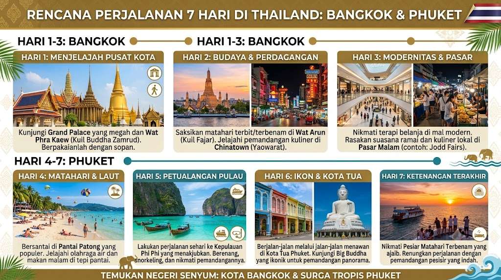 itinerary bangkok phuket