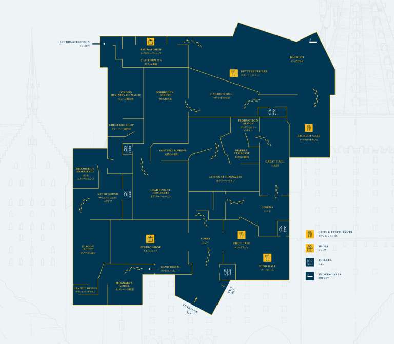 Map of Warner Bros. Studio Tour Tokyo & How to Get There? | Layout Map of Warner Bros. Studio Tour Tokyo