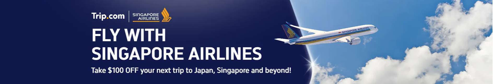 Trip.com Promo Code Australia:  Trip.com x Singapore Airlines – $100 Off Trips to Japan, Singapore & Beyond