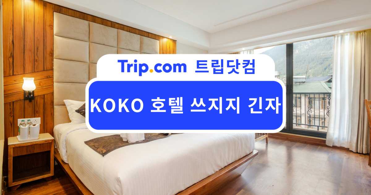 KOKO 호텔 쓰지지 긴자 완벽 가이드