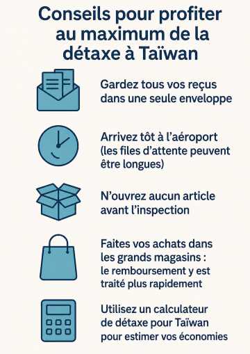 Conseils pour optimiser votre détaxe à Taïwan