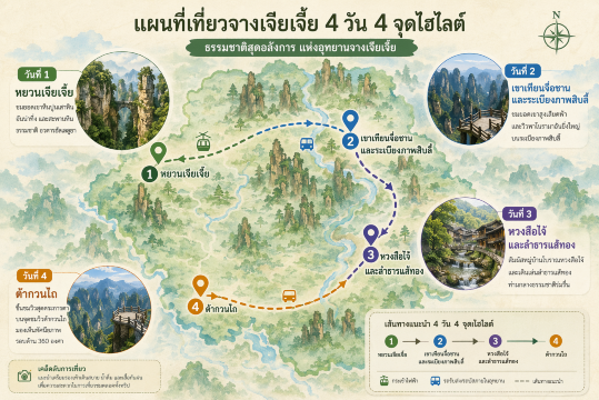 แผนที่จางเจียเจี้ย