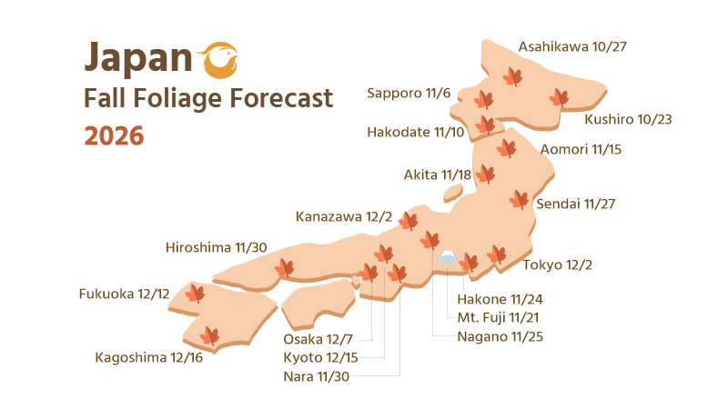 Japan Foliage Map