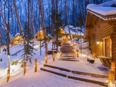 ニングルテラス|雪の森に灯る幻想的なショッピングエリア