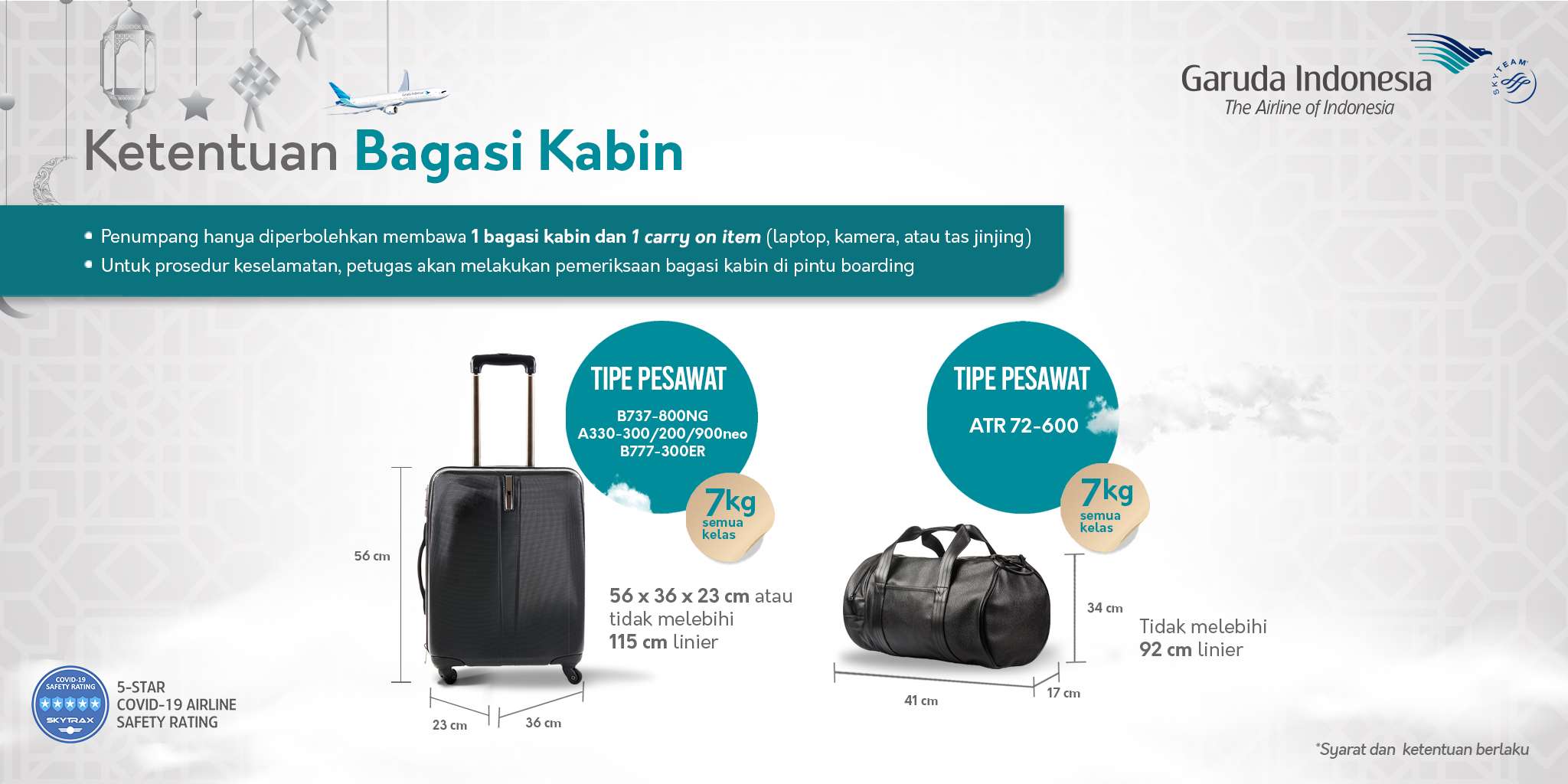 Aturan Bagasi Kabin Garuda Indonesia (2025)