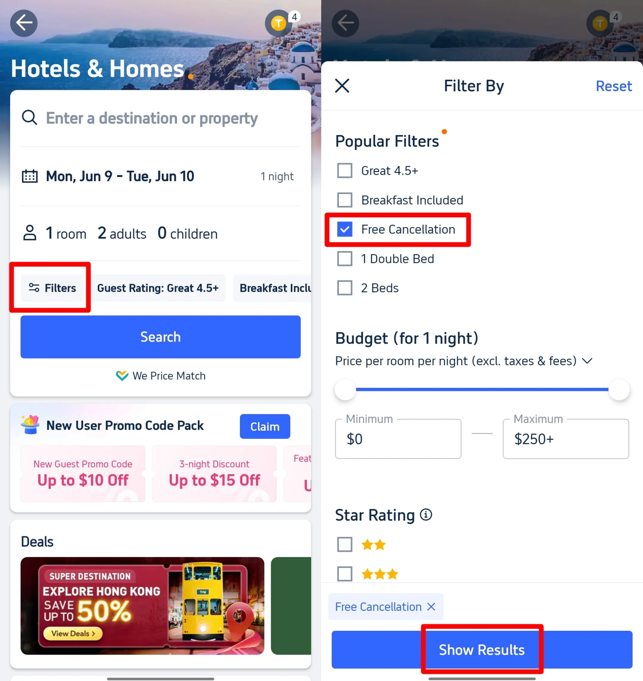 How to Book Hotels with Free Cancellation & Pay Later