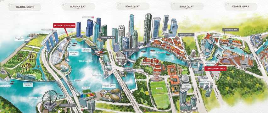 How to Go to Singapore River Cruise (Route Map)