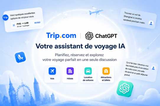 voyages avec Trip.com dans ChatGPT