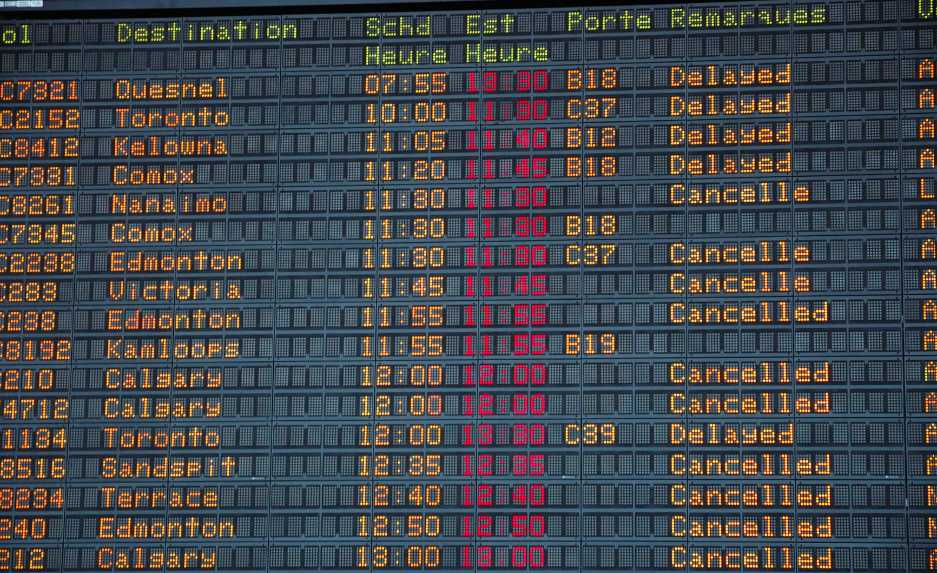 cancelled delayed flight