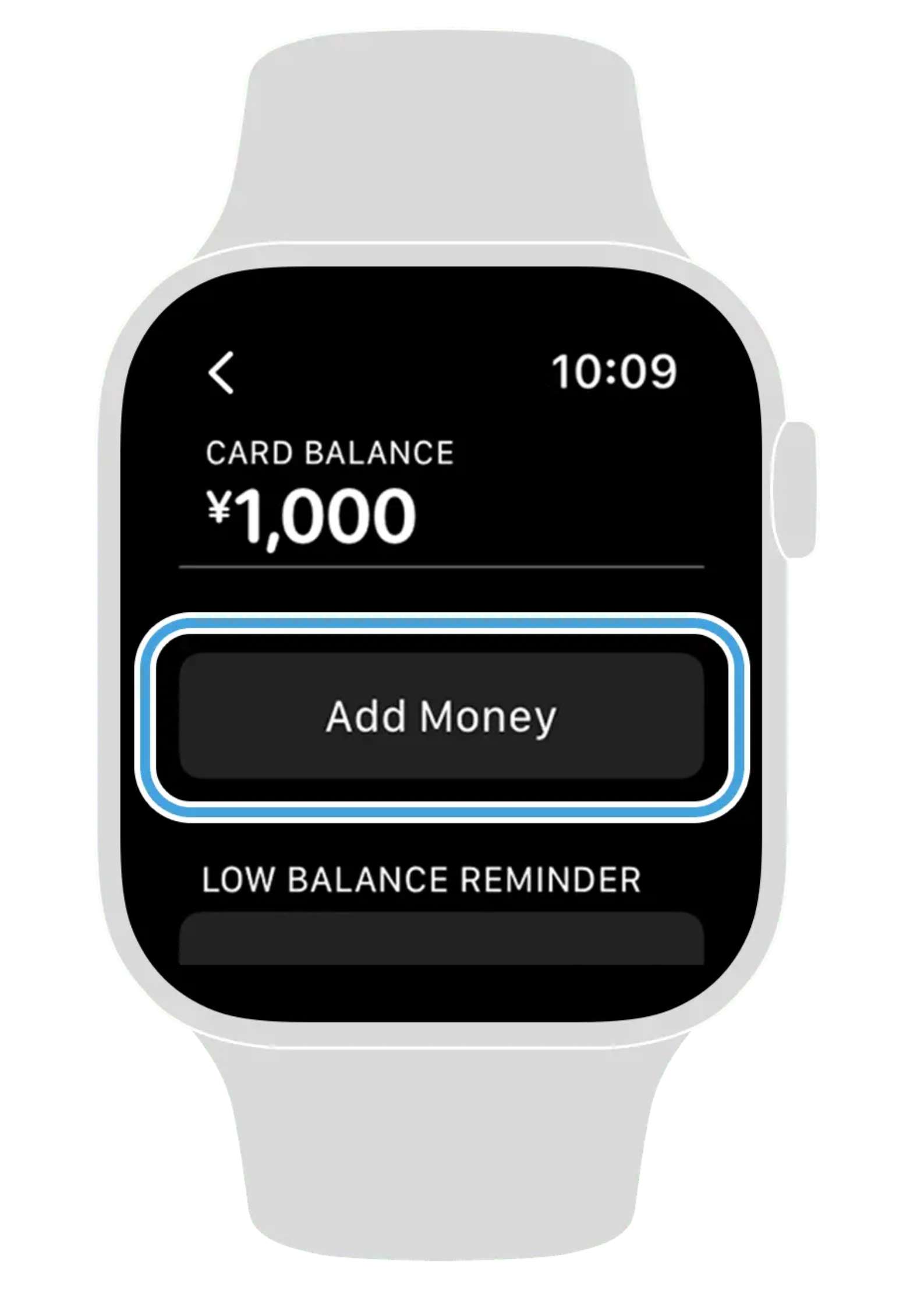 Add money in Suica App