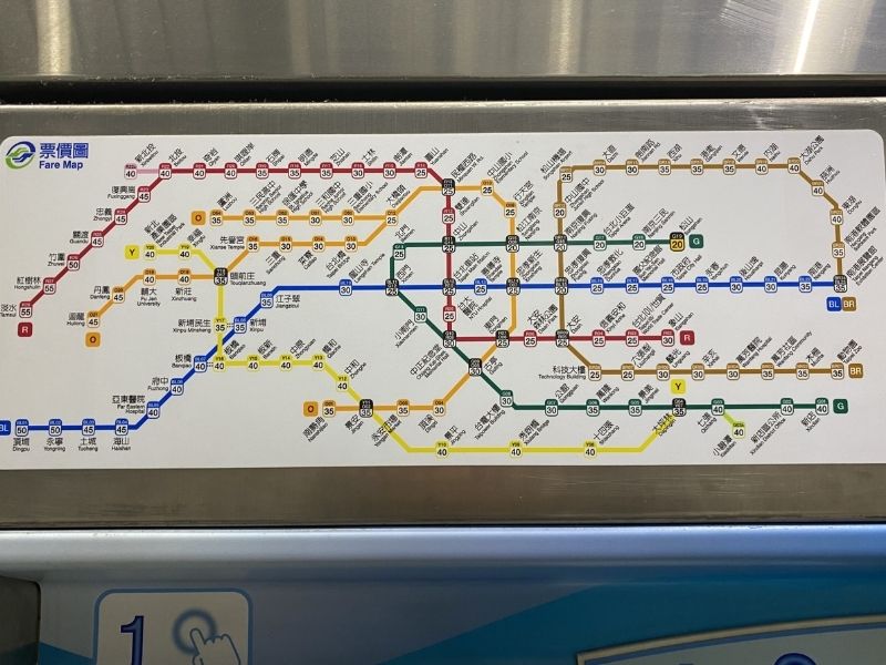 Taiwan Metro Map