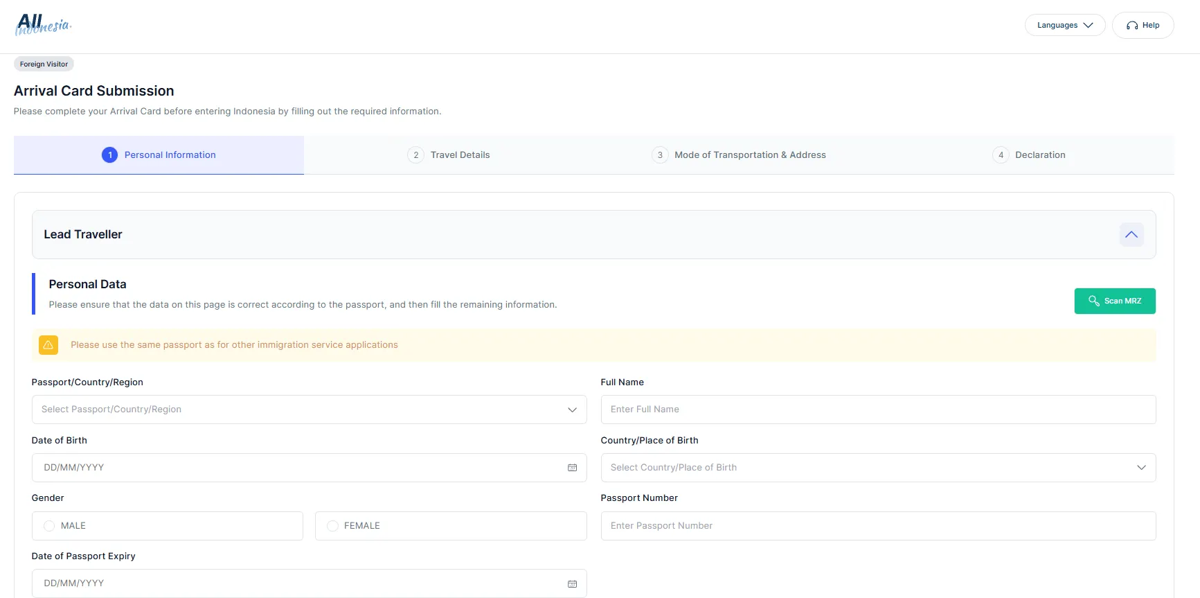 How to Complete the Bali Arrival Card Online
