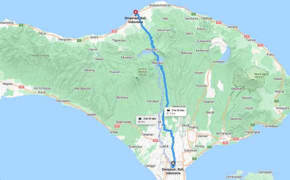 Rute Denpasar ke Singaraja Lewat Mana?
