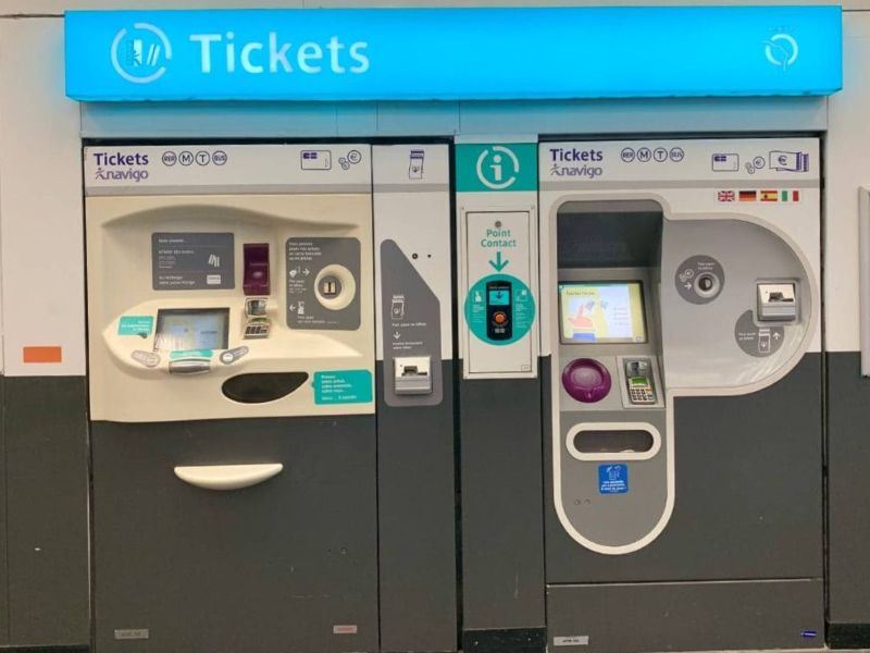 Paris Metro Ticket Stations