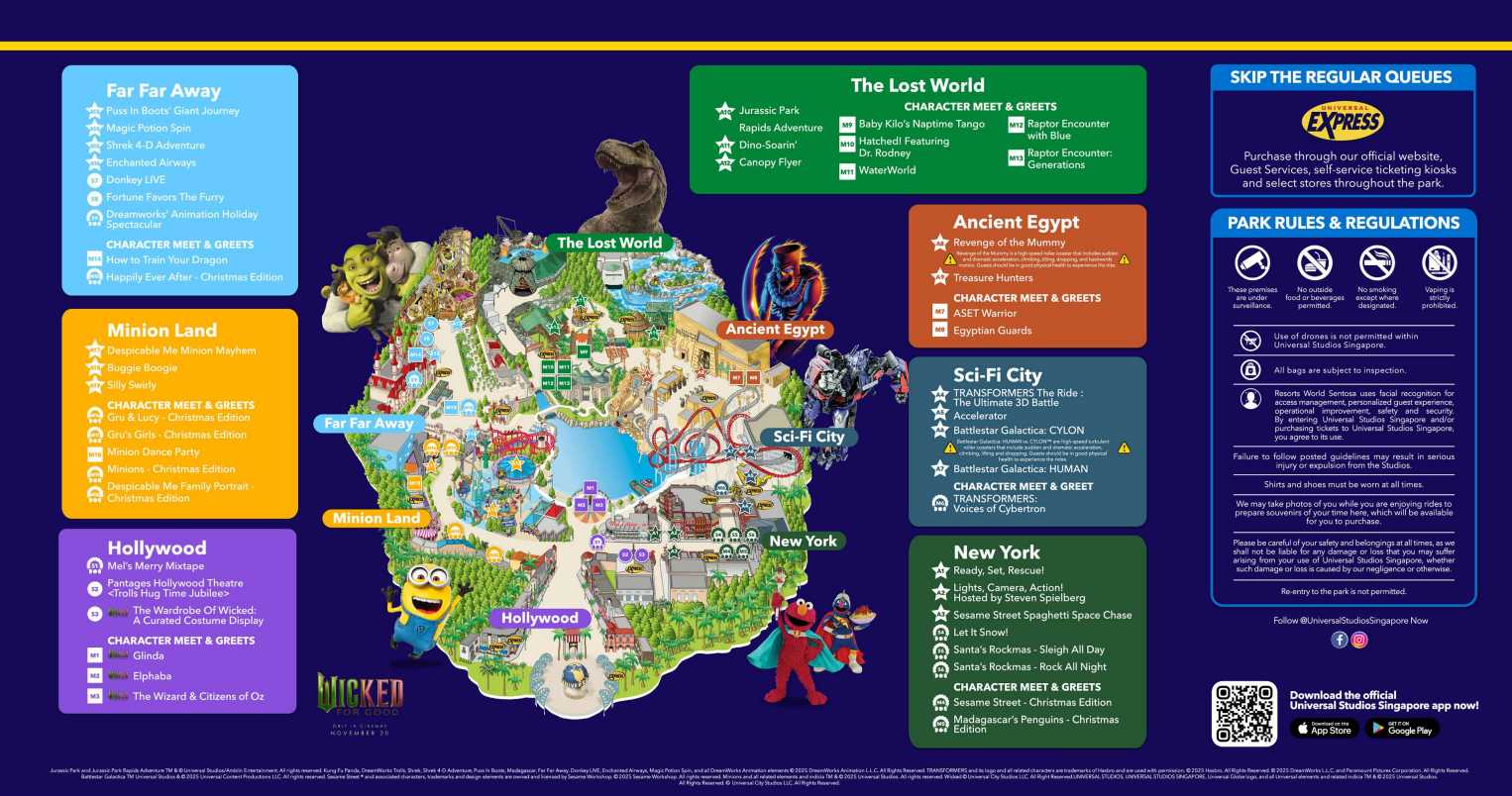  Universal Studios Singapore Map