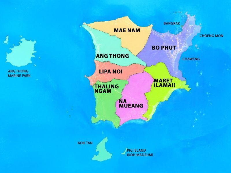 Koh Samui Map