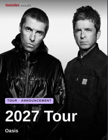 Oasis 2027 Tour Dates in the US: Boston and Las Vegas