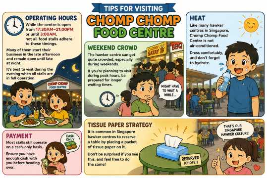 Tips Visiting Chomp Chomp Food Centre