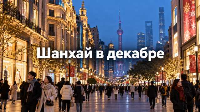 Шанхай в декабре 2026: +11 °C и праздничные огни | Trip.com