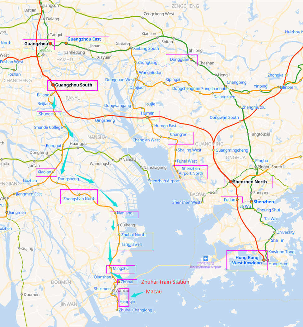 Guangzhou to Zhuhai