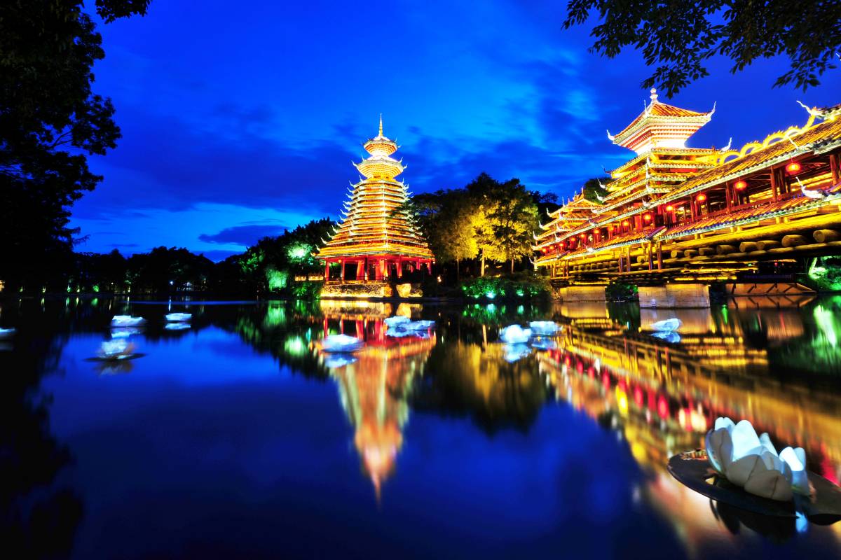 Splendid China Folk Village Night View