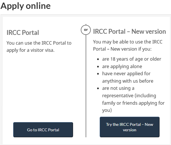Nộp đơn trực tuyến & Thanh toán phí visa canada