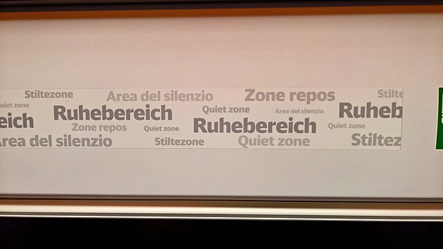 So findest du den Ruhebereich im Zug