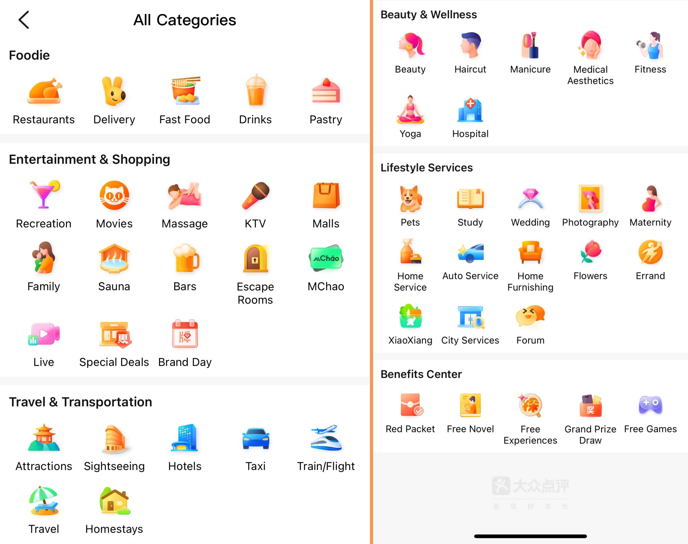 大众点评应用服务