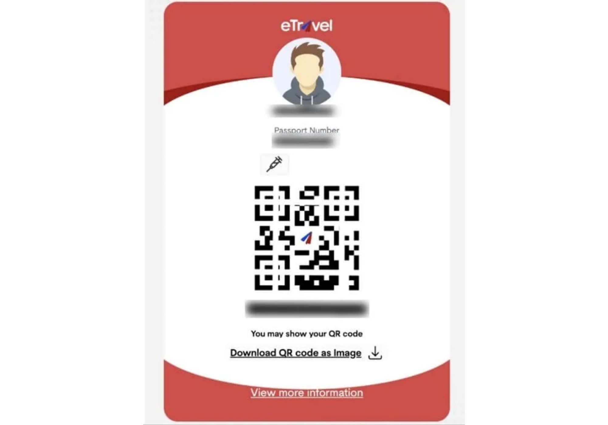 E Travel Guide Screenshot: Red code
