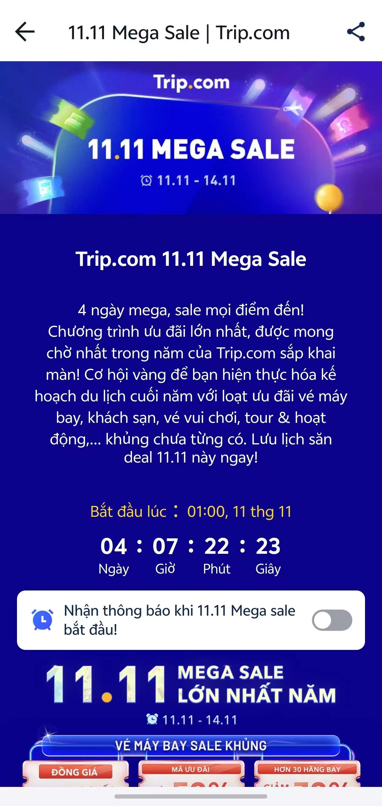Mega sale trip.com