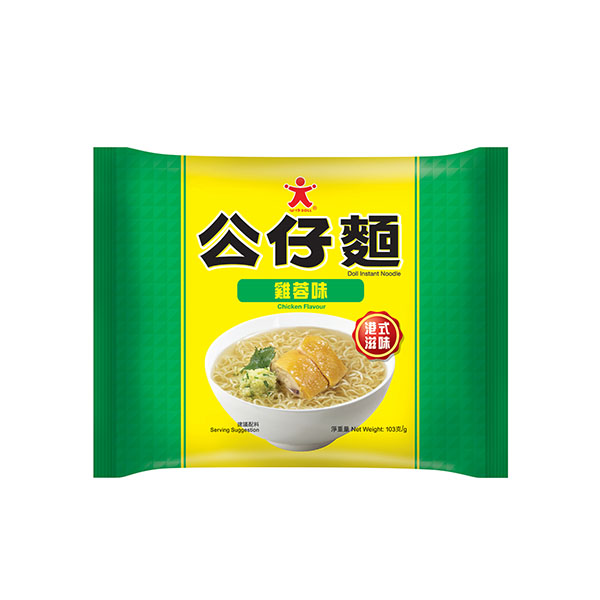 บะหมี่ตุ๊กตา Doll Instant Noodles รสไก่ ของฝากฮ่องกงยอดนิยม