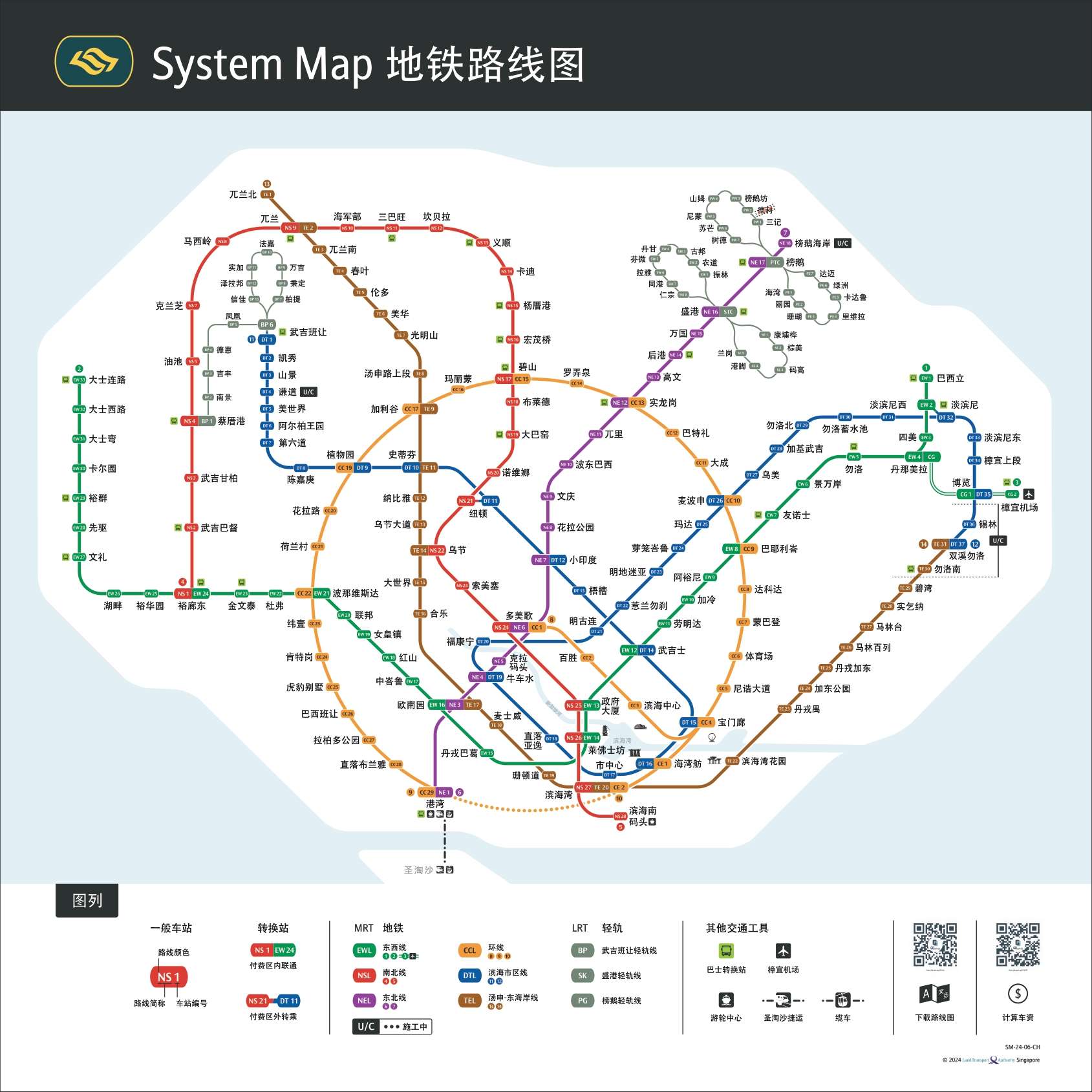 新加坡地鐵圖