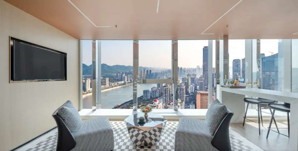 Chongqing Indition High Altitude Hotel Views from the Room