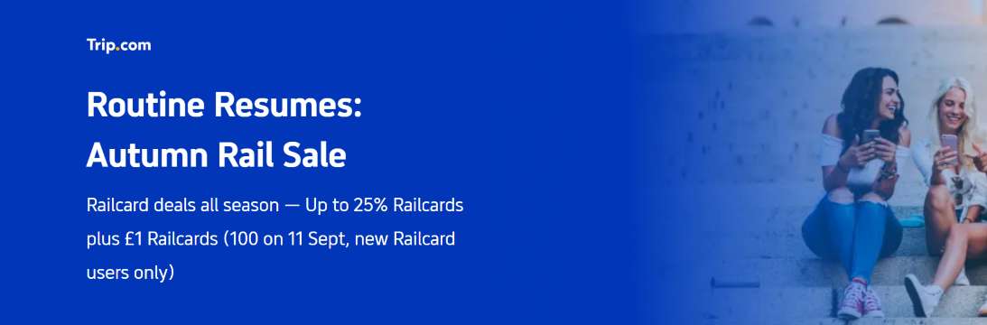 Autumn Rail Sale: Save on Railcards & Train Tickets