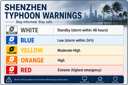 Shenzhen Typhoon Warnings