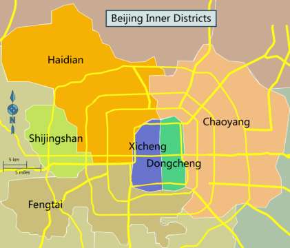 Beijing District Map