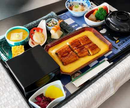 エバー航空ビジネスクラスの機内食