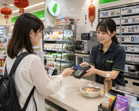 台湾コンビニで決済