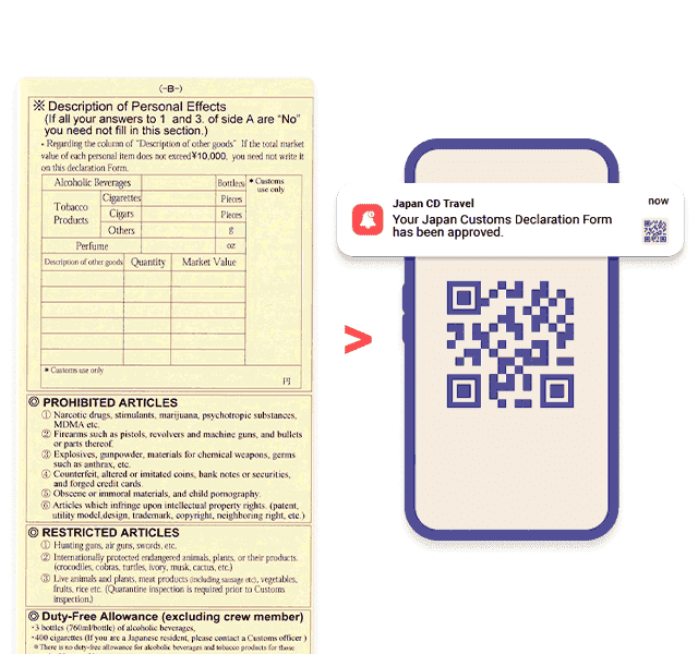 E Arrival Card vs Traditional Card