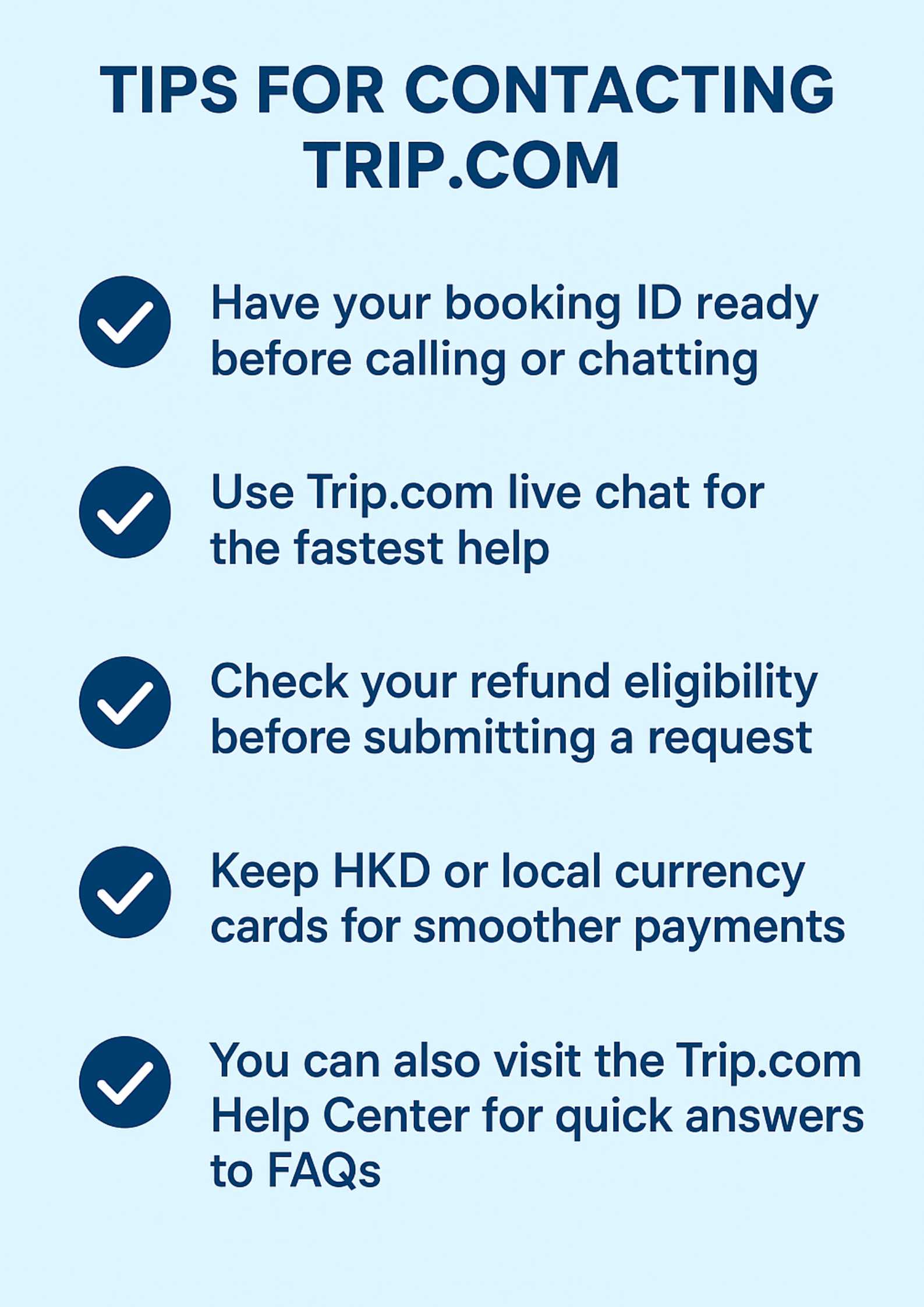 Tips Contact Trip.com Customer Service