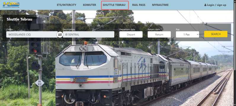 Book Shuttle Tebrau, Singapore to JB