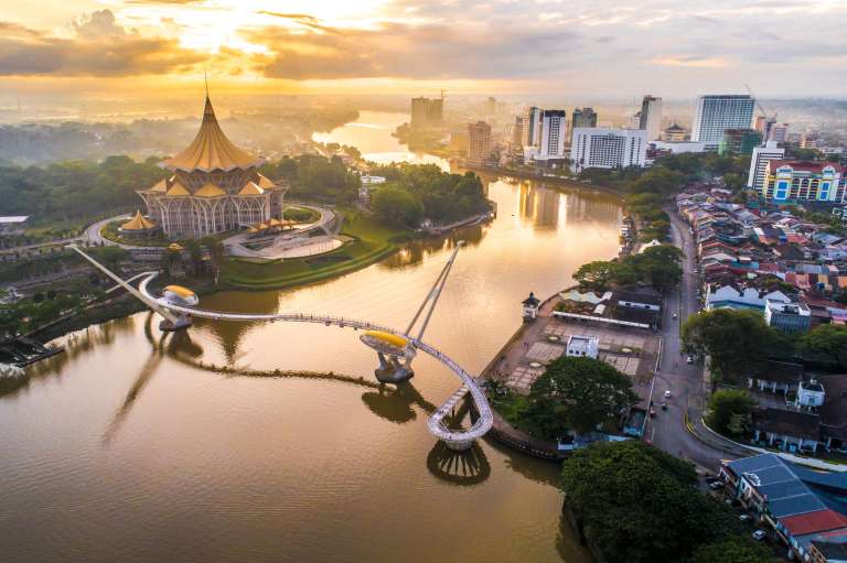kuching waterfront