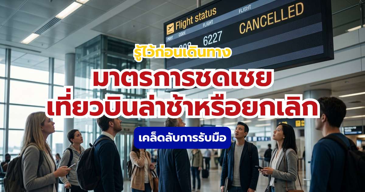 มาตรการชดเชยเที่ยวบินล่าช้าหรือยกเลิก
